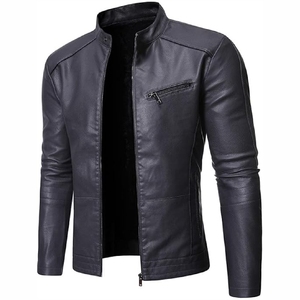 Venta al por mayor chaquetas de cuero personalizadas para los hombres americanos de talla grande abrigo de cuero verdadero chaqueta de cuero real - Product Image 4