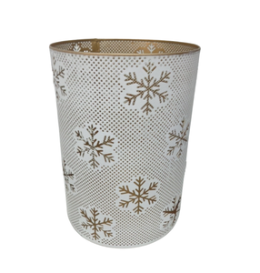Décoration de la maison de noël fer décoratif rond votif blanc avec bougie en or support votif pour l'éclairage des décorations - Product Image 5