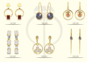 Bijoux fins faits à la main plaqué or solide 925 argent Sterling Labradorite pierres précieuses boucles d'oreilles à la mode cadeau de fête de mariage Casa - Product Image 4