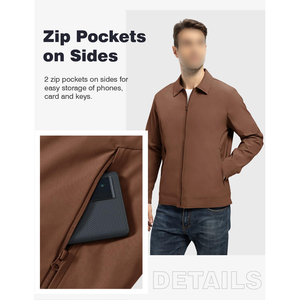 Chaqueta Cortavientos y Impermeable de Estilo Clásico para Hombre con Logotipo Personalizado al por Mayor, Chaqueta Informal y de Moda para Hombre - Product Image 4