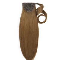 Queue de cheval en cheveux humains vierges Remy vietnamiens, extension à cordon, couleur naturelle, ondulations Body Wave et Water Wave, pour femmes, vente en gros