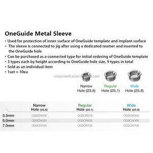 Dentio uno lega di titanio guida metallo manicotto impianto dentale compatibile con Osstem - Product Image 2
