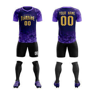 Uniforme de Fútbol para Hombre con Impresión por Transferencia de Calor, Colores, Tallas y Logotipos Personalizados - Ropa de Entrenamiento 100% Poliéster - Product Image 1