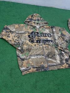 Sweat à capuche zippé surdimensionné en coton 100% lourd, vintage, délavé, personnalisé, streetwear, brodé, pour homme, pour l'hiver - Product Image 2