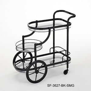 รถเข็นชาโลหะสุดหรู รุ่น SF-3627-BR-BKG - Product Image 2