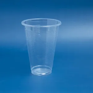 Ready to ship Factory Transparent Clear PP Mugs 280ml to 700ml Disposable Drinking Cups with Lid Customizable for Travel