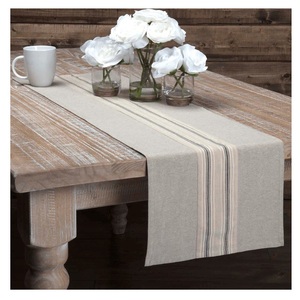 Wholesale Luxury <b>Table</b> Runner Decorative 100% Organic cotton GOTS Certificate luxury elegant wedding rectangle Long <b>Table</b> Runner - Product Image 1