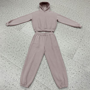 Hiver Hommes OEM ODM Léger Baggy Boxy Hoodies Pantalons Survêtements Haute Qualité French Terry Plain Respirant Tracksuits - Product Image 1