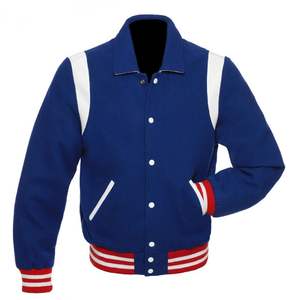 Veste universitaire de baseball universitaire haut de gamme à la mode Veste de sport décontractée en molleton de laine durable OEM avec logo personnalisé pour hommes - Product Image 1