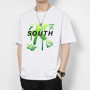 Printed Anti-Wrinkle Breathable Sequined Logo Appliques Polyester Cotton Blend Women's Casual T-Shirt Manufacturer - Product Image 3