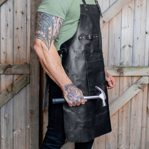 100% High Quality Custom Leather Material Made Leather <b>Aprons</b> / Regular Length Leather <b>Aprons</b> for Sale - Product Image 6
