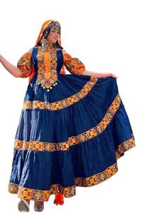 Salwar Kameez en soie élégante traditionnelle afghane pour femmes, vêtement traditionnel afghan ethnique à vendre 594 - Product Image 4