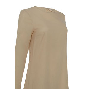 Tunique en coton beige respirante et décontractée, tailles XS-6XL - Product Image 2