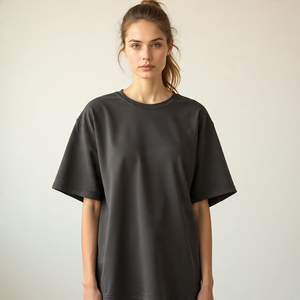 T-shirts imprimés oversize pour femmes T-shirts de sport à manches courtes et à épaules tombantes T-shirts décontractés pour femmes T-shirts imprimés légers et ajustés - Product Image 2