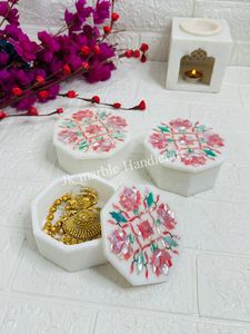 Joyero creativo de mármol Real al mejor precio, decoración de mesa de mármol de lujo ligera, caja de almacenamiento Popular para el hogar, venta al por mayor disponible - Product Image 2