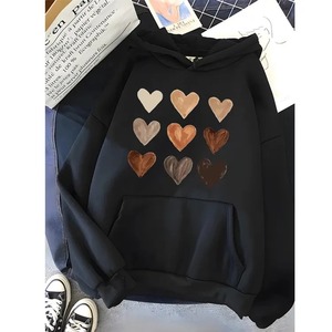 Pull décontracté à capuche avec logo conçu Collection hiver à manches longues sur mesure Sweats à capuche grande taille pour femmes Produit tendance - Product Image 4