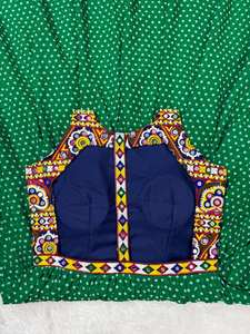 Designer Festival Party Wear Spécial Faux Georgette Chine Stitch Réel Miroir Travail Avec Impression Numérique Top pour Navratri Festival - Product Image 2