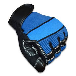Guantes de Trabajo de Seguridad XL Cómodos con Agarre, Multiusos, de Cuero, Goma, Forrados de Nailon, con Protección para Pantallas Táctiles - Product Image 2