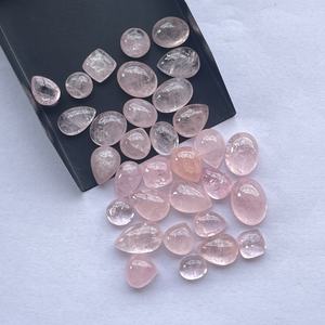 8mm 10mm 12mm Natural Rosa melocotón morganita piedra suave ovalada redonda pera cabujón piedras preciosas sueltas joyería fina hacer piedras reales - Product Image 1