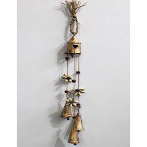 Bohemian Style Wind Chime Bells Witchcraft Dcor <b>Door</b> <b>Knob</b> Jingle Bells Sleigh Bell <b>Door</b> Hanger for Protection - Product Image 1
