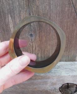 Nueva llegada moda venta al por mayor respetuoso con el medio ambiente boda Retro acrílico geométrico Irregular círculo resina Mable blanco rosa brazalete - Product Image 4