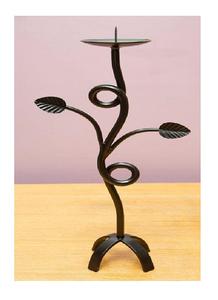 Bougeoir en métal au design unique en fer forgé - Product Image 2