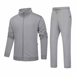 Chándal de peso pesado, chándal holgado de gran tamaño con hombros caídos de lana de algodón y pantalones de chándal para hombres - Product Image 1