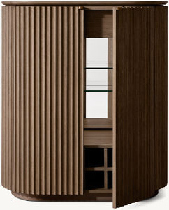 Bar <b>Cabinet</b> Gym-wine Cocktail Furniture Premium Mango Wood Modern Natural Texture Finish <b>for</b> Home Hotel Restaurant <b>Outdoor</b> Metal - Product Image 4