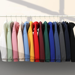 Sweats à capuche et sweatshirts d'hiver unisexes personnalisés en gros avec impression numérique brodée doublés en polaire 100% coton surdimensionné - Product Image 5