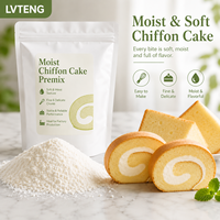 Préparation en poudre pour gâteau au chiffon, mélange pour gâteau moelleux et léger, facile à préparer, qualité stable pour les boulangeries et la pâtisserie maison