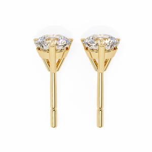 18K Gold <b>Beautiful</b> <b>Earring</b> with Lab-Grown Diamond Premium Diamond <b>Earrings</b> - Product Image 2