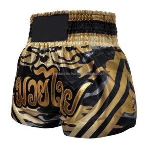 Pantalones de Boxeo de Alta Calidad, al por Mayor de Fábrica, Lisos, Elásticos, Transpirables, Sublimados, 100% Poliéster, para Lucha, MMA, Kick Boxing, Muay Thai - Product Image 4