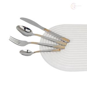 Ensemble de couverts élégants et écologiques en acier inoxydable pour la restauration, le service et les fêtes |   Couverts haut de gamme avec couleurs personnalisées - Product Image 4