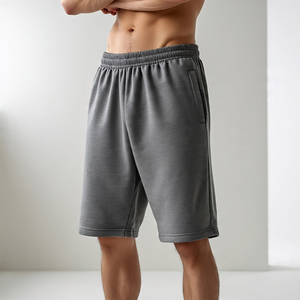 Gimnasio Fitness Ejercicio Streetwear Sweat Shorts Hombres Culturismo Invierno Fleece Shorts Hombres - Product Image 2