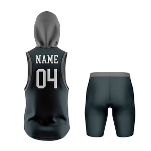 Uniformes de Sublimación sin Mangas para Juegos de Liga 7v7 2026, Uniformes Personalizados con Capucha y Compresión sin Mangas para 7v7, Uniforme con Bandera de 7v7 Hecho en Pakistán - Product Image 3