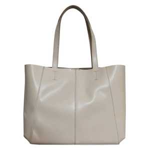 Sac Tote Designer Fait Main de Haute Qualité en Cuir Véritable Lisse Sans Doublure Gris Glace Style Vintage Tassel Top Fournisseur Indien - Product Image 6