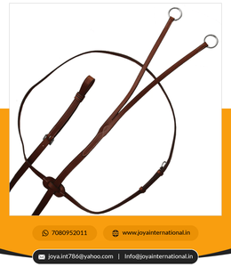 Martingale หนังแบนสำหรับวิ่ง,แผ่นหนังม้าติดหน้าอกทำจากหนังแท้ - Product Image 4