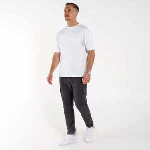 Pantalon Cargo élégant en élasthanne/coton pour hommes, motif droit décontracté, coupe confortable, respirant, imperméable, écologique, toute la journée - Product Image 3