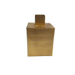 Florero de Metal de hierro de estilo Popular acabado negro para el hogar boda restaurante Decoración de mesa florero de Metal hecho a mano a granel - Product Image 6