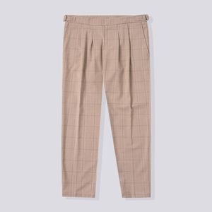 Office Wear Men's Pants Khaki Cotton/Spandex Casual Street Styles Mid <b>Waist</b> <b>Elastic</b> <b>Waist</b> & <b>Trousers</b> - Product Image 4