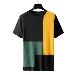 Vente en gros T-shirt coupe ajustée unisexe de haute qualité 100% coton T-shirt uni personnalisé avec logo avant T-shirt pour homme - Product Image 6