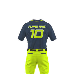 Wholesale Custom Made Baseball Uniform Sets Printed Design Custom Logo 100% Polyester Quick-Drying Breathable Anti-Bacterial - Product Image 6