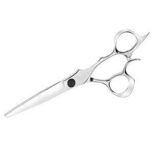 Ciseaux de coiffeur professionnels 6.0 ciseaux de coupe de cheveux de Salon avec de grands trous de doigt fournitures de Salon de coiffure - Product Image 1