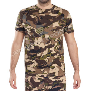 T-shirt pour homme en coton 100% à col rond, personnalisé avec logo de marque, imprimé camouflage, séchage rapide, respirant, grande taille, vente en gros - Product Image 3