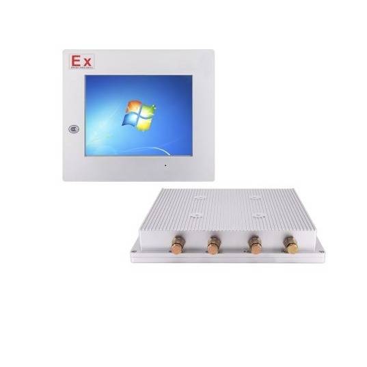 Certified Flameproof Industrial Panel PC 17inch 90% Transparency VGA Display 10-Point Capacitive Touch Screen IP65 Waterproof