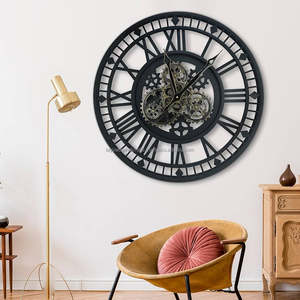 Horloge murale en métal Décoration et horloge Horloge murale en métal Fabricant et exportateur avec vente décorative - Product Image 2