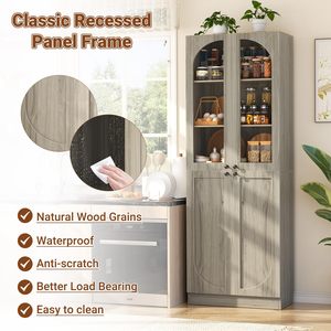 Aparador de Madera, Mueble Auxiliar Blanco con Patas Doradas, Aparador para Pasillo, Entrada, Mueble para el Hogar DR547 - Product Image 4