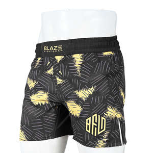 Pantalones Cortos de MMA Sin Gi con Logotipo Personalizado para Hombre, Pantalones Cortos Ligeros para Entrenamiento de Grappling, Elásticos en 4 Direcciones, Ropa de Lucha BJJ, Hechos en Pakistán - Product Image 1
