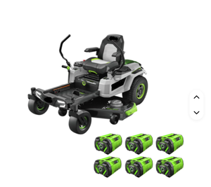 Cortadora de Césped Eléctrica CHART TOPPING EG0s ZT5207L Power+, Plataforma de Corte de 52 Pulgadas con Radio de Giro Cero, con (6) Baterías de 56V 12.0Ah y Cargador - Product Image 3