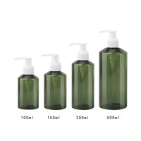 Bouteille de lotion à pompe à épaule inclinée avec impression de logo personnalisé, 100 ml, 500 ml, distributeur rechargeable pour gel douche, shampoing, cosmétiques
